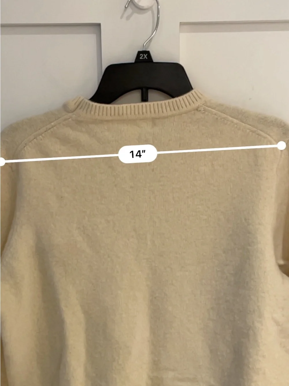 H&M LOGG Women’s Cream Wool Blend Crew Neck Sweater